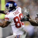 New York Giants wide receiver Victor Cruz (80) makes a catch against Philadelphia Eagles cornerback Brandon Boykin during the first half of an NFL football game, Sunday, Sept. 30, 2012, in Philadelphia. (AP Photo/Michael Perez)